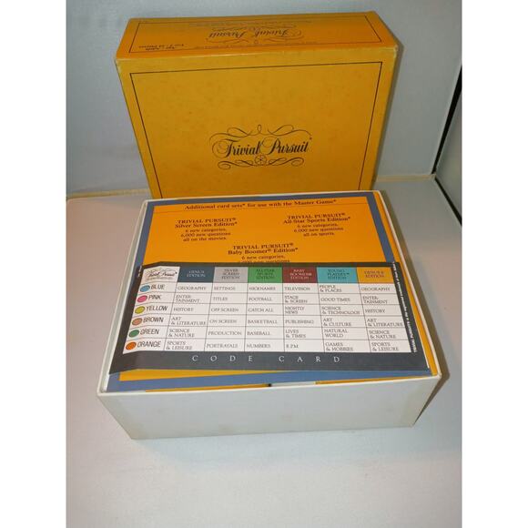 TRIVIAL PURSUIT Genus II Edition Subsidiary Card set For use w/Master Game - Picture 2 of 8